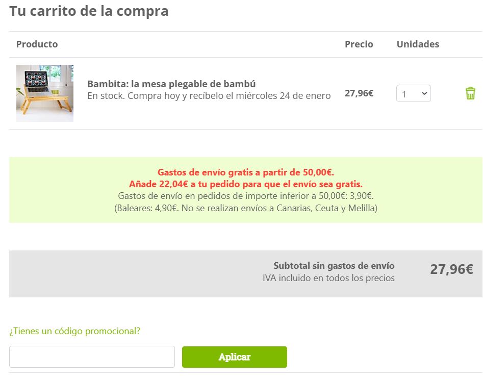 código promocional curiosite