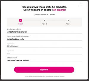 cita venta recuperable cash converters