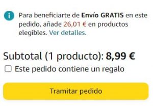 tramitar pedido amazon