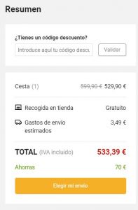 canjear cupon descuento fnac