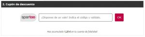 Código descuento Spartoo