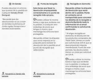 devolución desigual