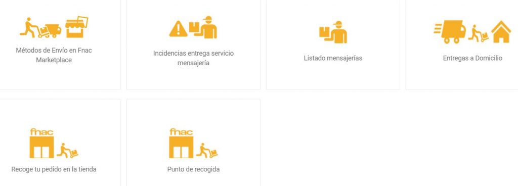 metodos de envio fnac