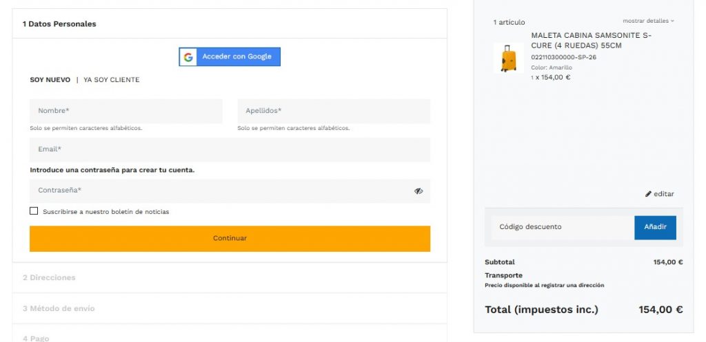 Código descuento maletas Greenwich