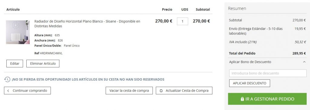 Bono descuento Hudson Reed