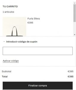 como usar cupon descuento furla