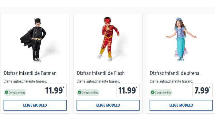 ofertas lidl disfraces infantiles halloween